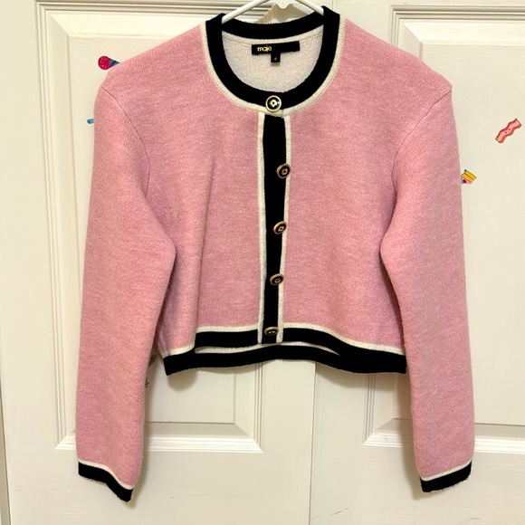 Maje pink cardigan - Picture 1 of 4